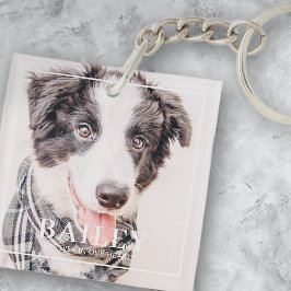 ペット記念記念の永遠に私たちのハート写真 キーホルダー