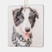 ペット記念記念の永遠に私たちのハート写真 セラミックオーナメント (左)