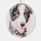 ペット記念記念の永遠に私たちのハート写真 セラミックオーナメント (左)