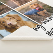 ペット記念記念フォトコラージュ シェルパブランケット (3/4)