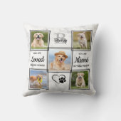 ペット記念記念ペットロス犬フォトコラージュ クッション (裏面)