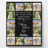 ペット記念記念記念の記念の記念の酒14写真コラージュ フォトプラーク (正面)