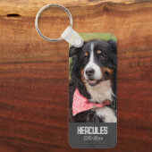 ペット記念詩とペットの写真 キーホルダー (正面)