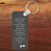 ペット記念詩とペットの写真 キーホルダー (裏面)