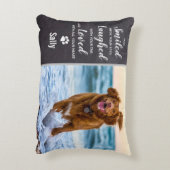 ペット記念追悼ペットの死亡写真 アクセントクッション (裏面(縦))