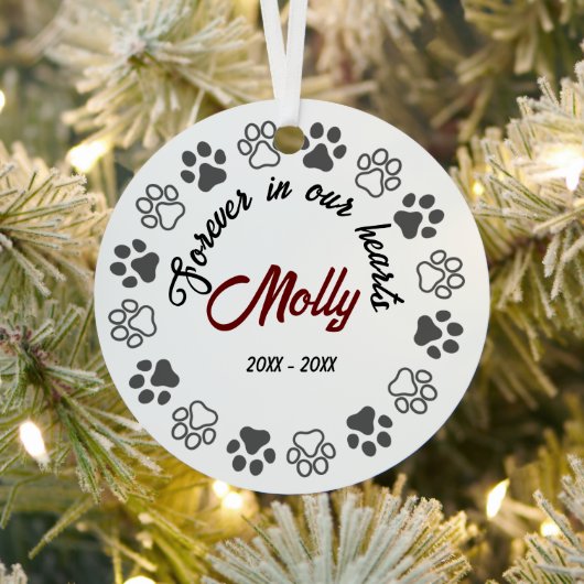 ペット記念陶磁円オーナメント メタルオーナメント (インサイチュ)