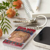 ペット記念 – 足跡 – ペットの死 キーホルダー (正面右)