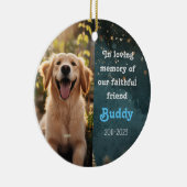 ペット記憶クリスマスセラミックオーナメント セラミックオーナメント (右)