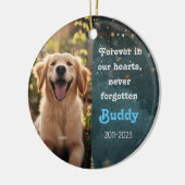 ペット記憶クリスマスセラミックオーナメント セラミックオーナメント (左)
