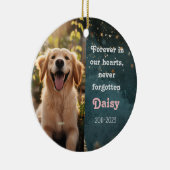 ペット記憶クリスマスセラミックオーナメント セラミックオーナメント (右)