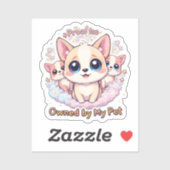 ペット誇りを持ったのビニールドッグステッカーに所有される シール (シート)