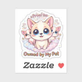 ペット誇りを持ったのビニールドッグステッカーに所有される シール