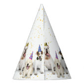 ペット誕生日ドッグパーティー |青 パーティーハット (裏面)