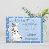 ペット誕生日パーティーの招待 招待状 (スタンド正面)