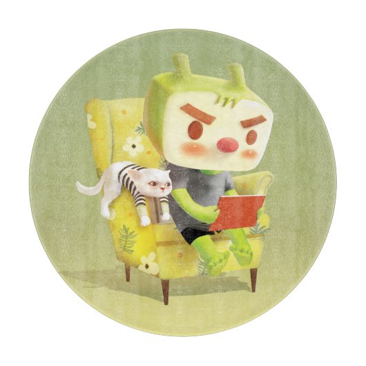 ペット読とコージーの時間 カッティングボード (正面)