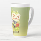 ペット読とコージーの時間 カフェラテマグ (右アングル)