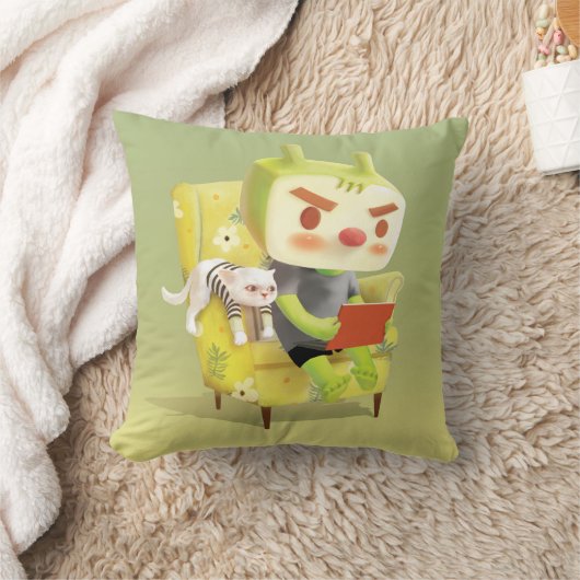 ペット読とコージーの時間 クッション (ブランケット)