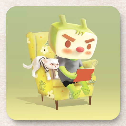 ペット読とコージーの時間 コースター (正面)