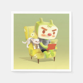 ペット読とコージーの時間 スタンダードカクテルナプキン