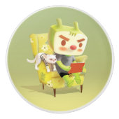 ペット読とコージーの時間 セラミックノブ (正面)