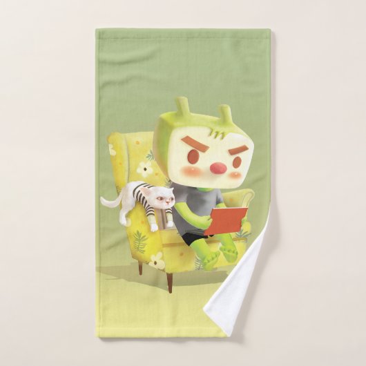 ペット読とコージーの時間 バスタオルセット (ハンドタオル)