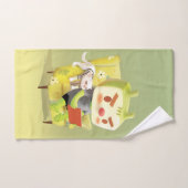 ペット読とコージーの時間 バスタオルセット (ハンドタオル)