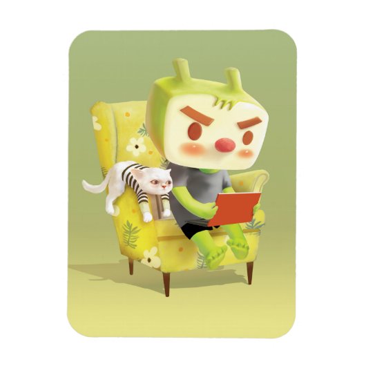 ペット読とコージーの時間 マグネット (縦)