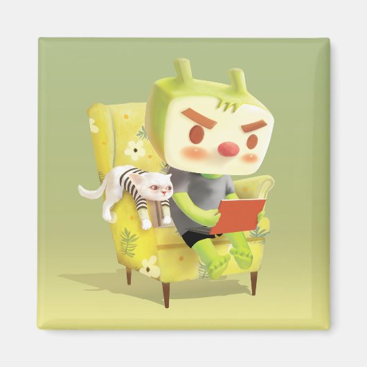 ペット読とコージーの時間 マグネット (正面)