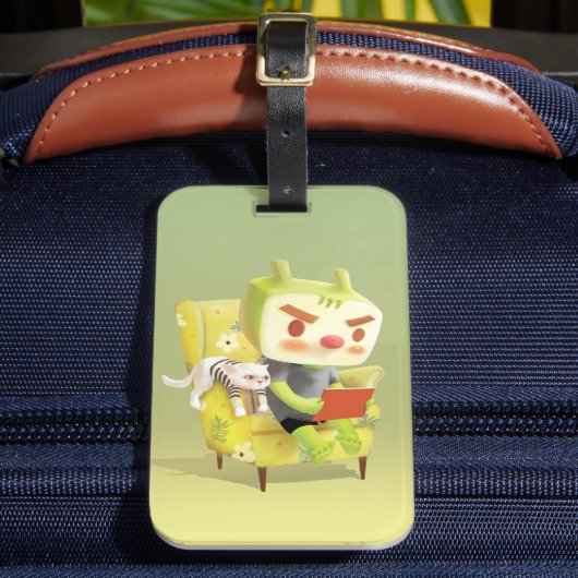 ペット読とコージーの時間 ラゲッジタグ (正面インサイチュ2)