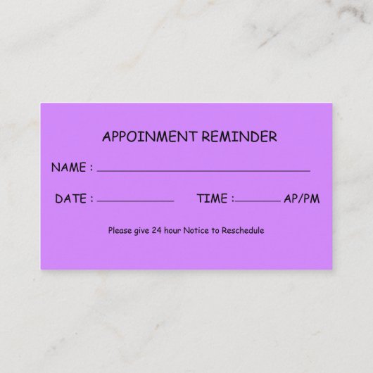 ペット調和スペシャリスト： PawsomePalシッター用 予約カード (裏面)