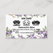 ペット調和スペシャリスト: PawsomePalシッター用 予約カード (正面)