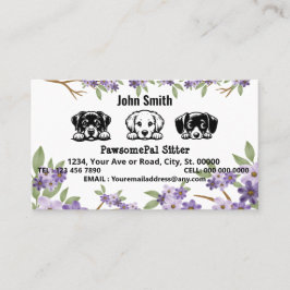 ペット調和スペシャリスト: PawsomePalシッター用 予約カード