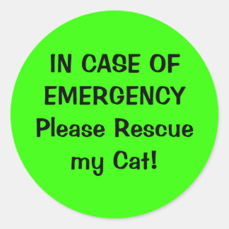 ペット警告ステッカー ラウンドシール