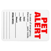 ペット警告磁石 マグネット (横)