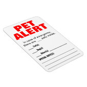 ペット警告磁石 マグネット (右側)
