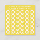 ペット足のスタンプカード ロイヤリティカード (裏面)