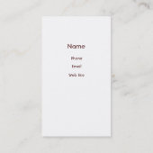 ペット足の名刺 名刺 (裏面)