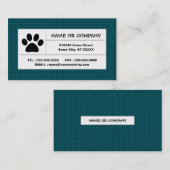 ペット足の格子縞 名刺 (正面/裏面)