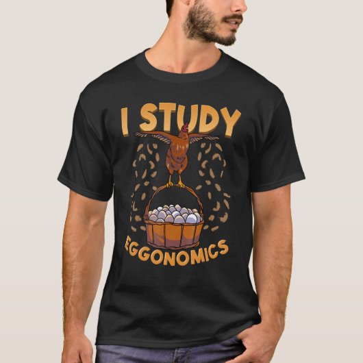 ペット農家I勉強エゴノミクス Tシャツ (正面)