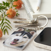 ペット追悼カスタム犬の写真 愛する〇〇の思い出に キーホルダー (正面右)