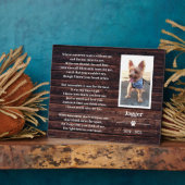 ペット追悼記念写真プレート（スタンド付き） フォトプラーク (側面)