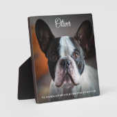 ペット追悼・愛犬の思い出 名前 写真 引用文 スクリプト フォトプラーク (正面)