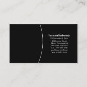 ペット連白黒カスタム写真QRコード 名刺 (正面)