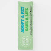 ペット里親募集 カスタムバナー 横断幕 (縦)