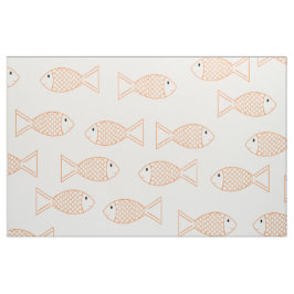 ペット金魚/コイ鯉魚プリント模様 ファブリック