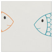 ペット金魚/コイ鯉魚プリント模様 ファブリック (クローズアップ)