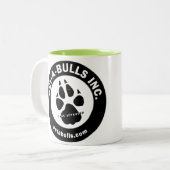 ペット雄牛のツートーンコーヒーカップ ツートーンマグカップ (正面左)