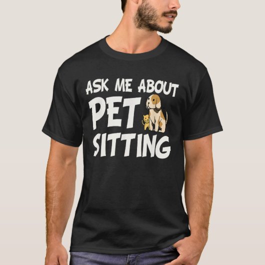 ペット頼の座り方について – Dog Sister Animal Whisp Tシャツ (正面)