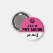 ペット食べ物を与えか?タスクコア一覧リマインダーマグネット マグネット (正面/裏面)