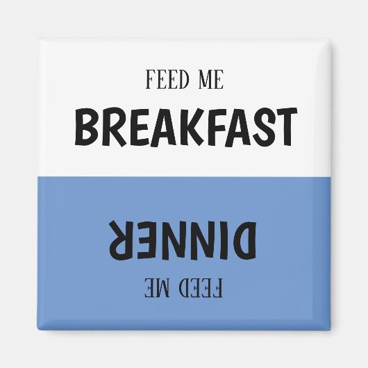 ペット食べ物を与えズトラッカーマグネット マグネット (正面)